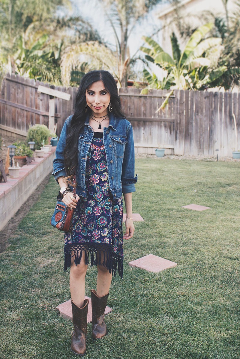 Band of gypsies 2024 black floral dress